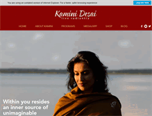 Tablet Screenshot of kaminidesai.com